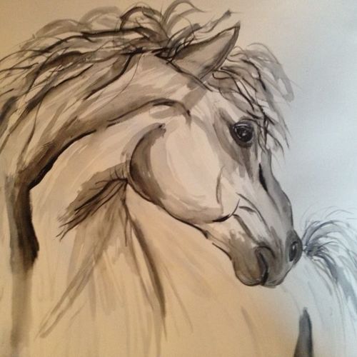 Watercolor Horse
