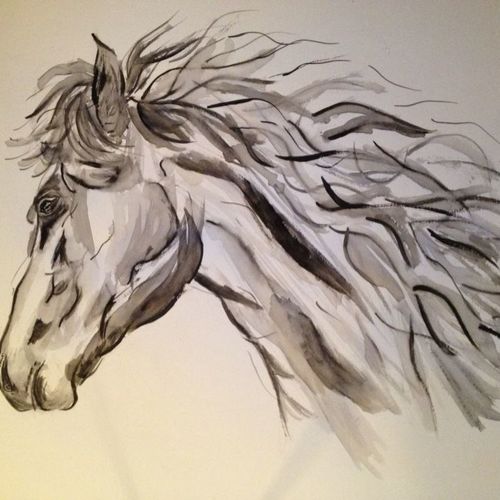 Watercolor Horse 2