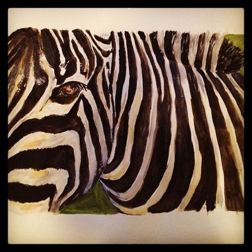 Watercolor Zebra