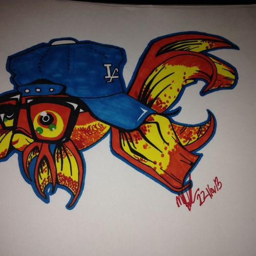Graffiti fish 