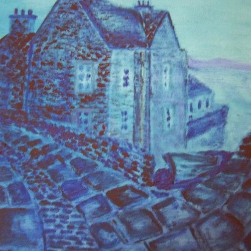 blue landscape