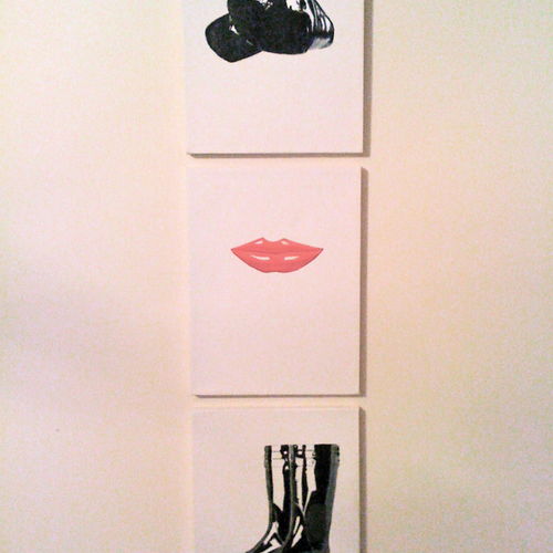 SELF PORTRAIT  THE HAT THE LIPS THE BOOTS