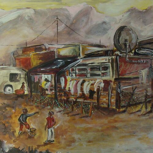 Township in the evening