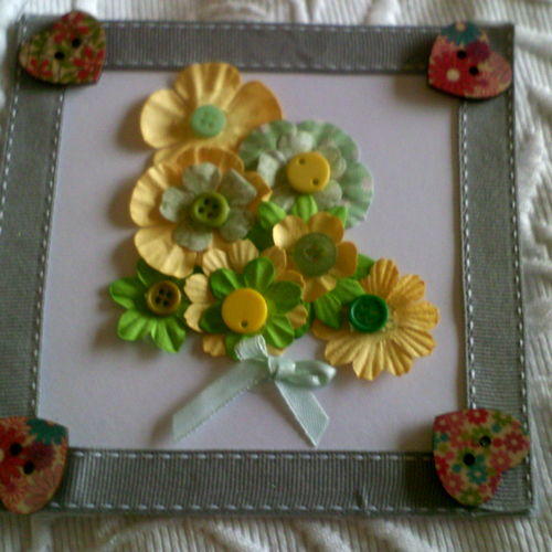 birthday card of spring flowers