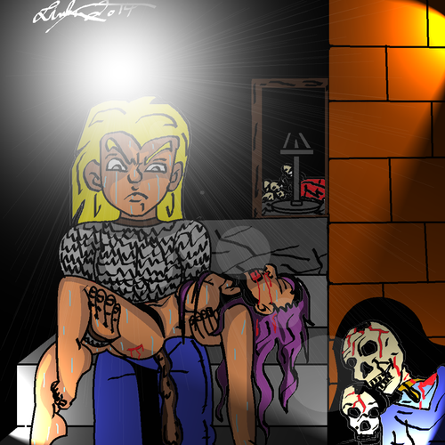 comic frame Karma and Areala