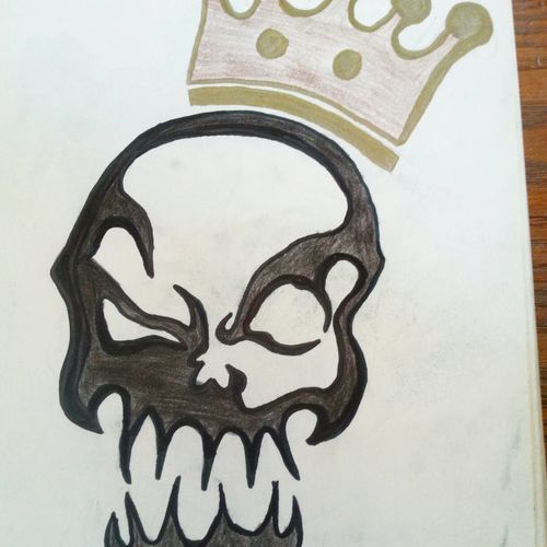Skull drawing