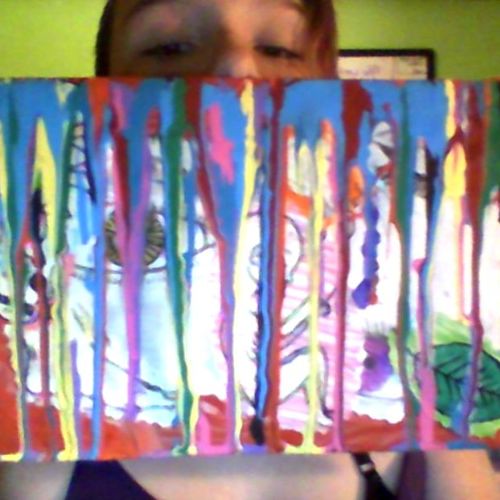 Hiding  behind the colors