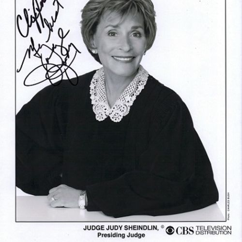 Judge Judy Autograph