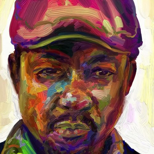 Self portrait expressing ( )