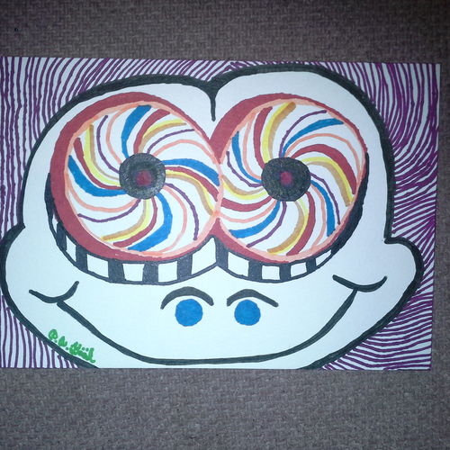 Psychedelic frog