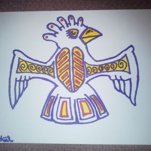 Decorated bird 2