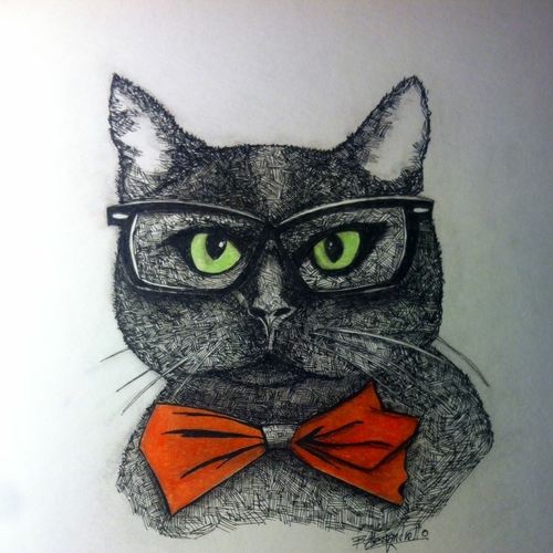 Cat with Glasses