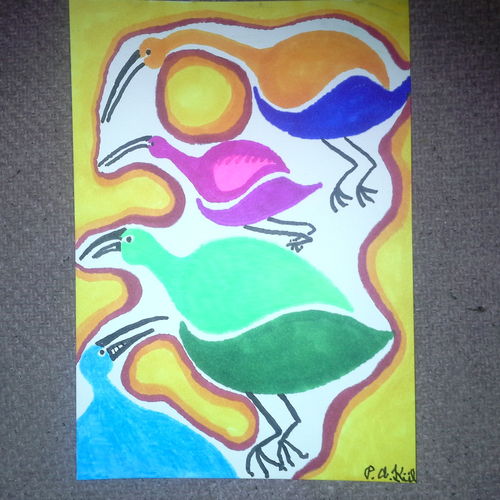 Psychedelic birds