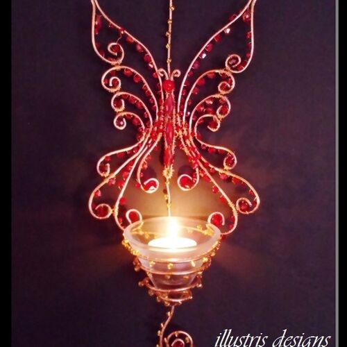 Butterfly candle holder