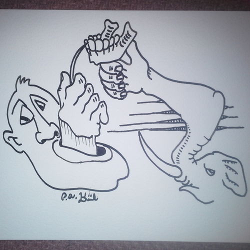 Swallowed words!