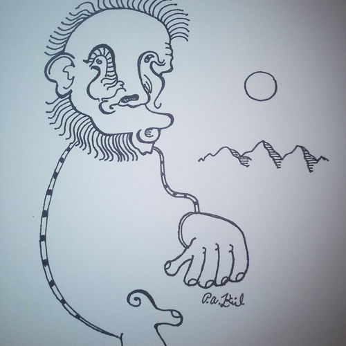 Monkey bird man!