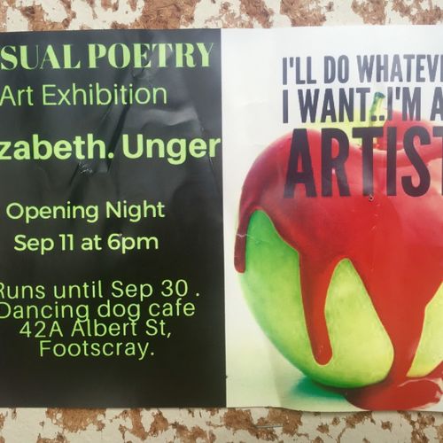 Visual Poetry Exhibition Invite 
