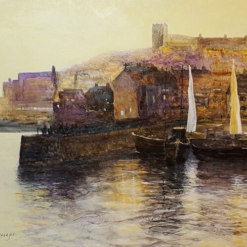 Whitby Harbour Sunset