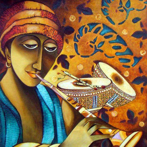 Cosmic Melody- Original  Acrylic Painting