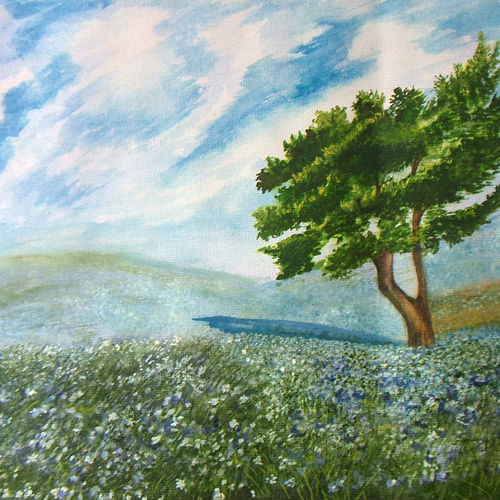 Planet Green - Original Water Color Painting