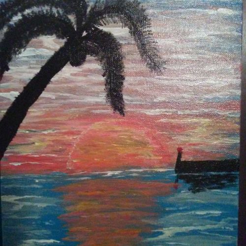 Sun set at the jetty