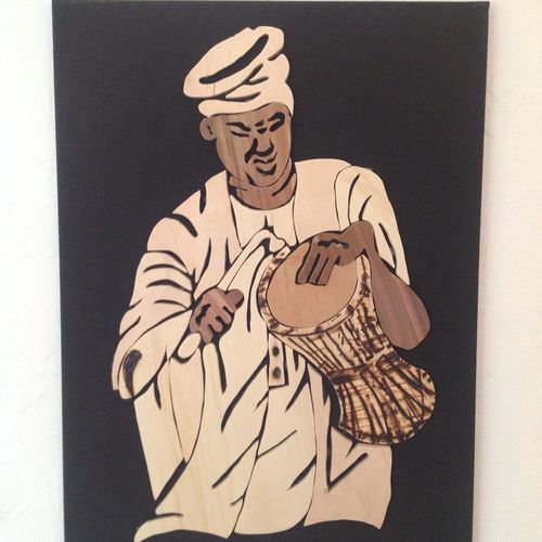 African Talking Drummer
