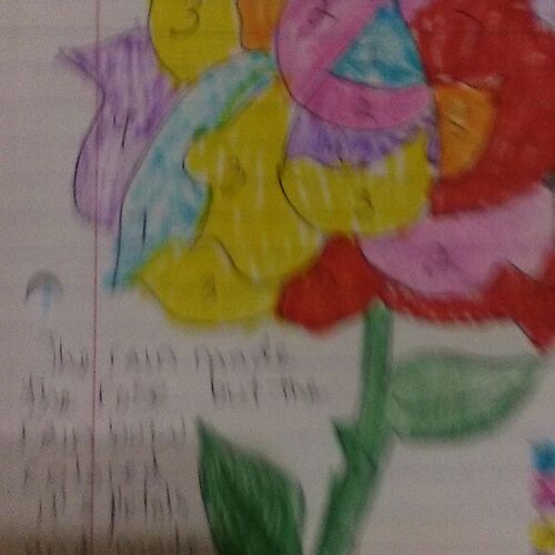 Red rose garden grandma stylen