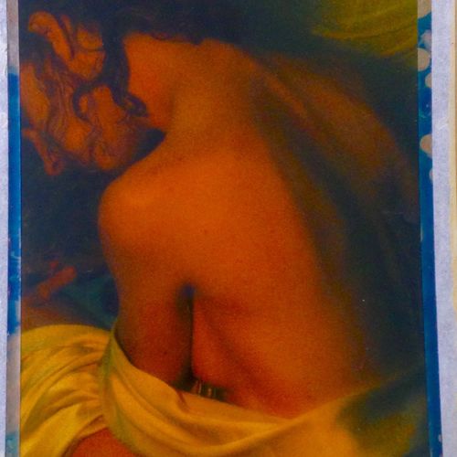 Lady in blue