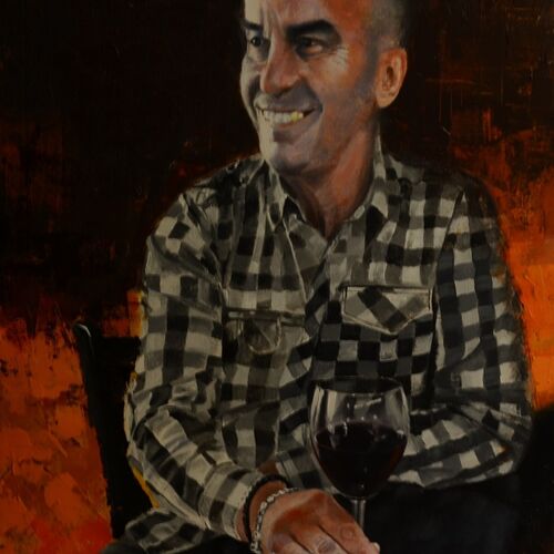 &#039;Jack with Glass of Wine&#039;