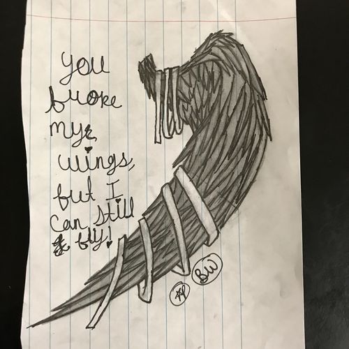 You broke my wings, but I can still fly!