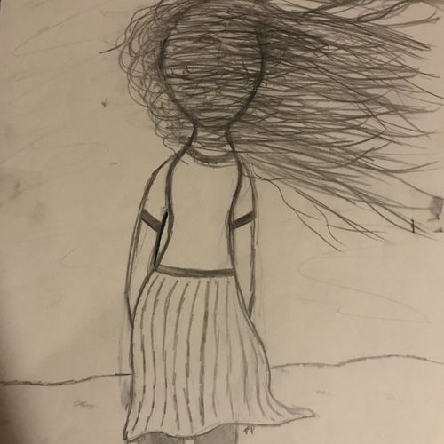 Girl in the wind