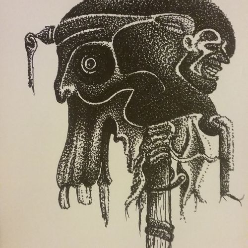 Weird Skull on a stick 