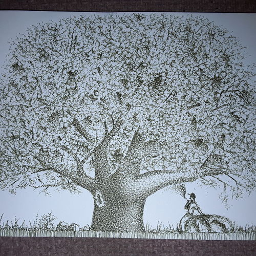 Smoke under tree 