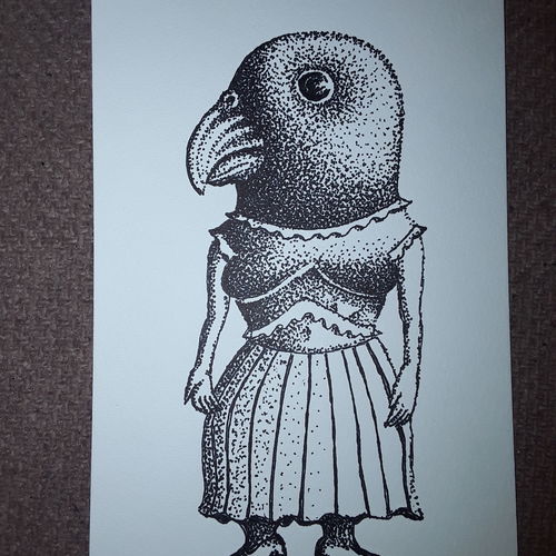 Parrot lady