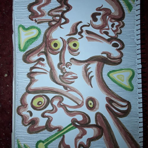 Brown doodle 
