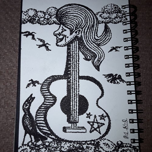 Lady guitar 