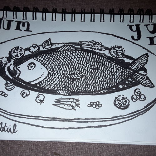Yum yum...fish dinner