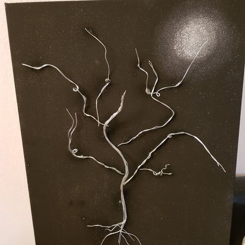 Wire art tree
