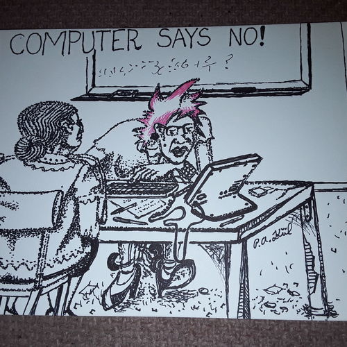 Computer says no.