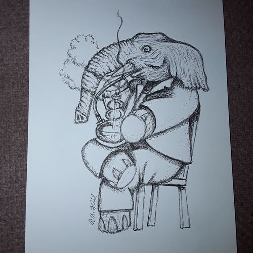Smoking Elephant 