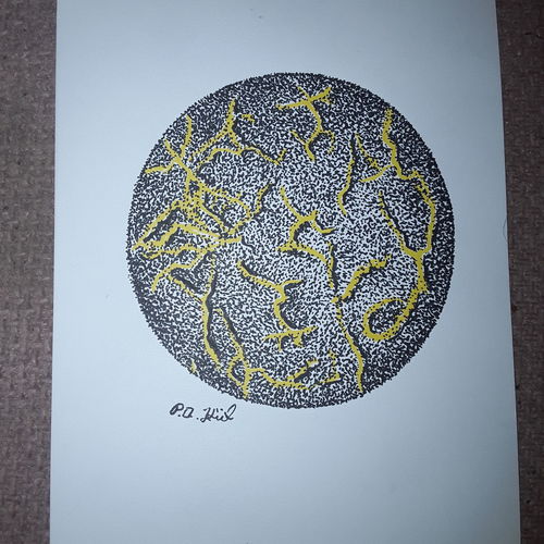 Black old sun
