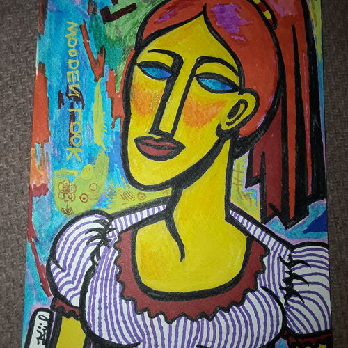 Colourful woman 
