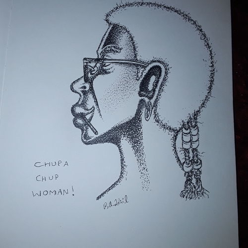 Chupa chup woman