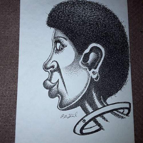 Long necked black woman 