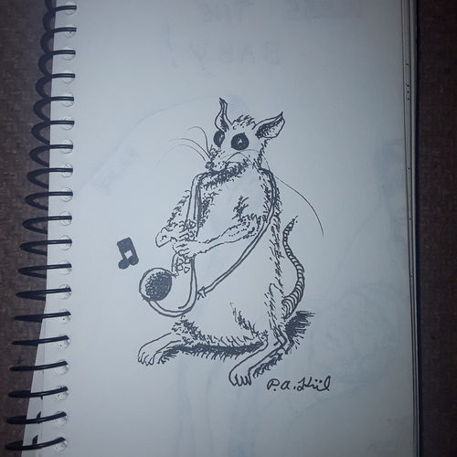 Saxophone mouse