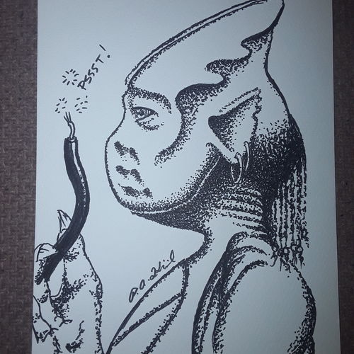 Trippy alien