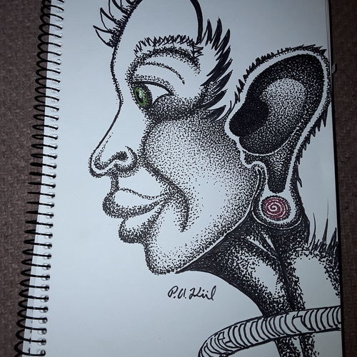 Long necked woman