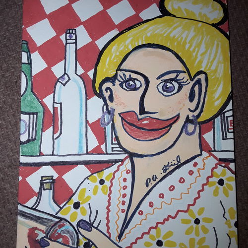 Happy Barmaid 