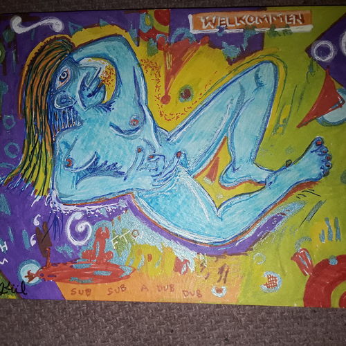 Woman in Blue 