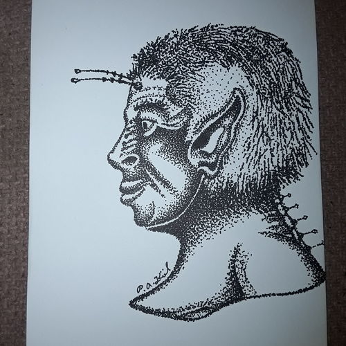 Alien,( with antennae).
